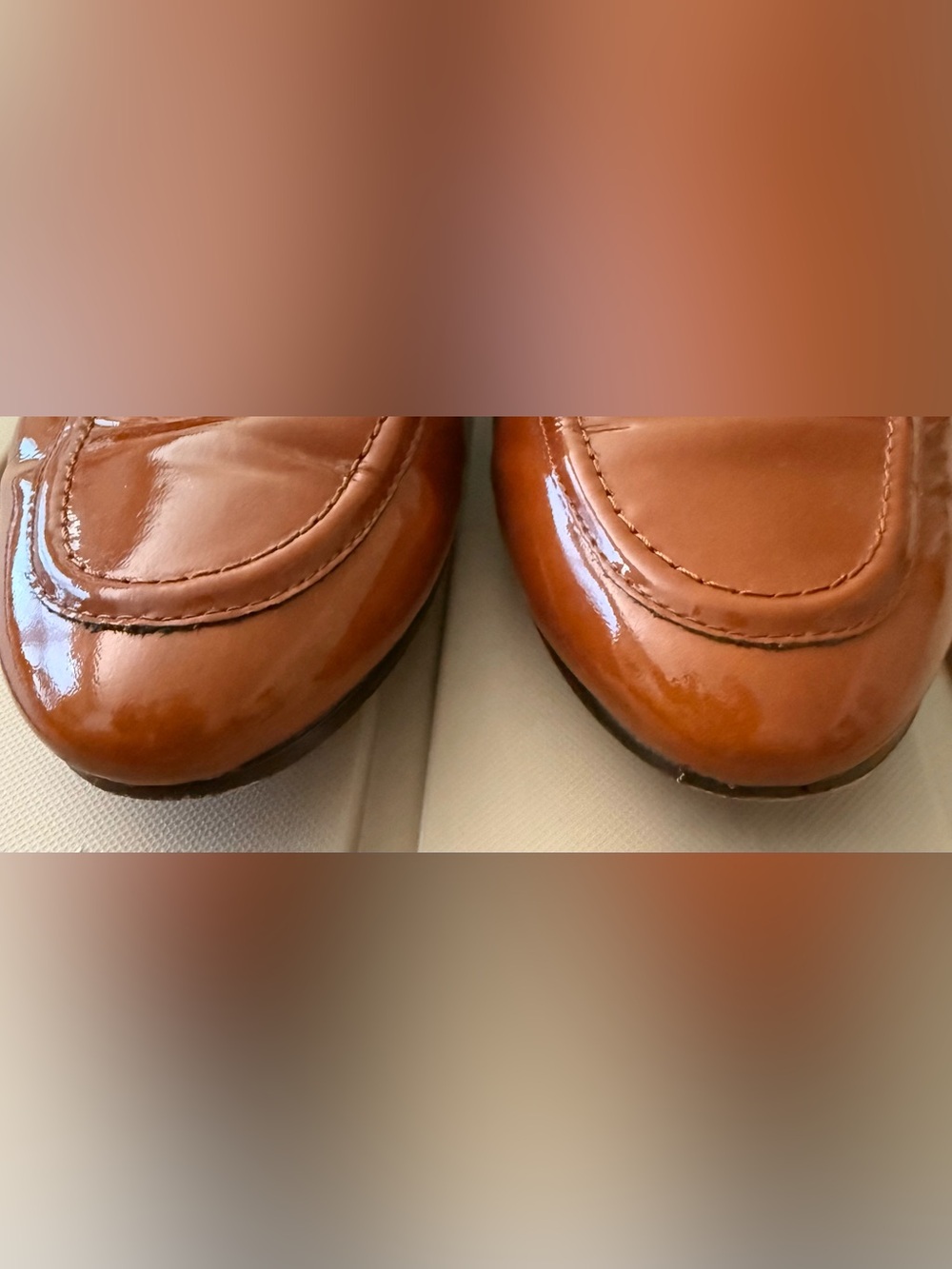 TORY BURCH GEORGIA LOAFER PATENT LEATHER FLATS - SIZE 8 - Picture 8 of 9